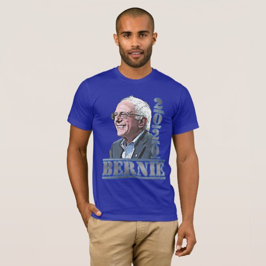 2020 Wahl Bernie Sanders unterstützt Blue Shirt (Vorne ganz)