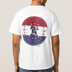 2020 Wählen Sie für die rote, weiße und blaue Frei T-Shirt