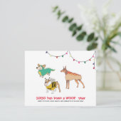2020 war ein WOOF Year Funny Dogs Holidays (Stehend Vorderseite)
