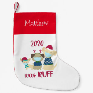 2020 war Ruff Funny Hunde Covid Kleiner Weihnachtsstrumpf
