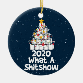 2020 Was für eine Shitshow, Toilettenpapier Keramik Ornament