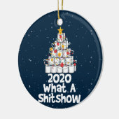 2020 Was für eine Shitshow, Toilettenpapier Keramik Ornament (Links)