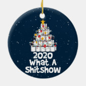 2020 Was für eine Shitshow, Toilettenpapier Keramik Ornament (Hinten)