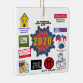 2020 | Weihnachten in Quarantäne Keramikornament (Rechts)