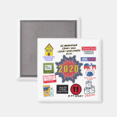 2020 | Weihnachten in Quarantäne Magnet (Vorderseite/Rückseite)