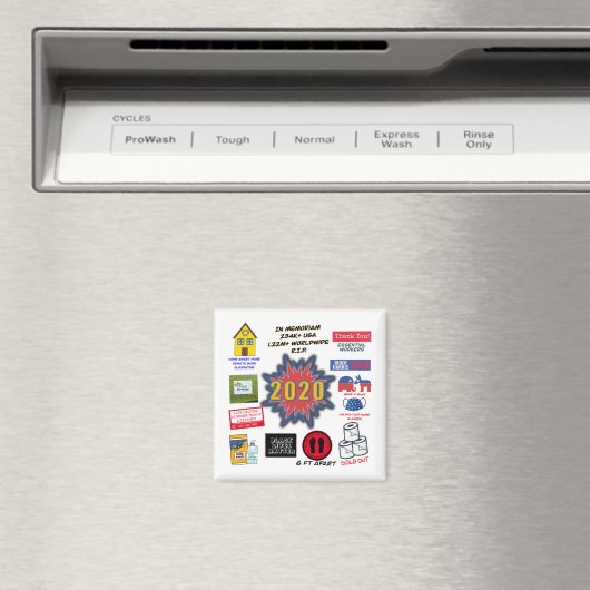 2020 | Weihnachten in Quarantäne Magnet (In Situ (Geschirrspüler))