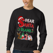 2020 Weihnachten Kinder Erwachsene Santa I Schuld  Sweatshirt (Vorderseite)