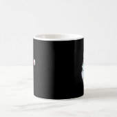2020 Weihnachtsmann mit Gesichtsmaske schwarzer Af Kaffeetasse (Mittel)