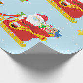 2020 Weihnachtsmaske Covid Santa Reindeer Geschenkpapier (Ecke)