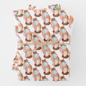 2020 Weihnachtsmaske Niedlich Geschenkpapier Set (Beispiel)