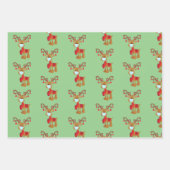 2020 Weihnachtsmaske Weihnachtsmann Weihnachtsmann Geschenkpapier Set (Vorderseite 2)