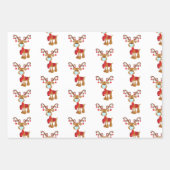 2020 Weihnachtsmaske Weihnachtsmann Weihnachtsmann Geschenkpapier Set (Vorderseite 2)