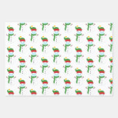 2020 Weihnachtsmaske Weihnachtsmann Weihnachtsmann Geschenkpapier Set (Vorderseite 3)