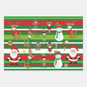 2020 Weihnachtsmaske Weihnachtsmannschaft Weihnach Geschenkpapier Set (Vorderseite 3)