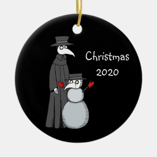 2020 Weihnachtsschmuck Pest Doktor Snowman (Vorne)