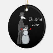 2020 Weihnachtsschmuck Pest Doktor Snowman (Links)