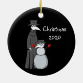 2020 Weihnachtsschmuck Pest Doktor Snowman (Hinten)