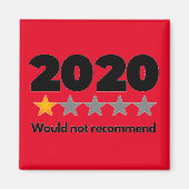 2020 wird nicht empfohlen magnet (Vorne)