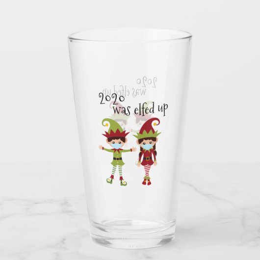 2020 wurde das sonnige Weihnachtsfest satt Glas (Rückseite)