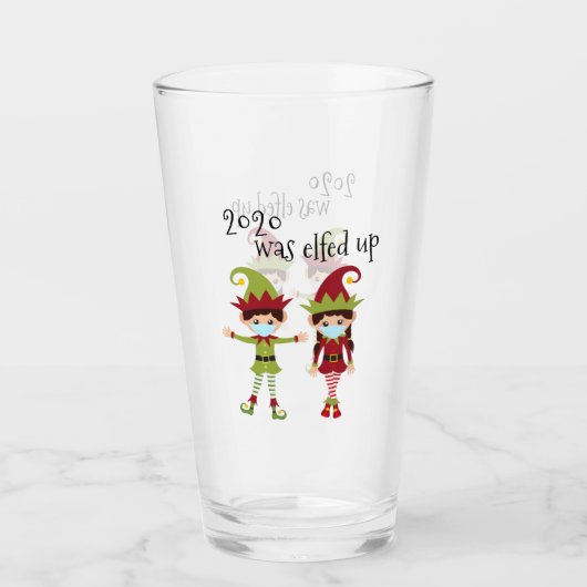 2020 wurde das sonnige Weihnachtsfest satt Glas (Vorderseite)