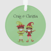 2020 wurde die ethnische Bezeichnung von Elf-Elfen Ornament (Rückseite)