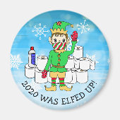 2020 wurde Elf in Facemask erledigt Magnet (Vorne)