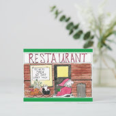 2020 Zickgy Santa in der Stadt Postkarte (Stehend Vorderseite)