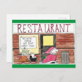 2020 Zickgy Santa in der Stadt Postkarte (Vorne/Hinten)