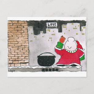 2020 Zickgy Santa-Karte Postkarte