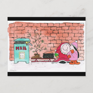 2020 Zickgy Wohltätigkeit santa Postkarte