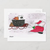 2020 Zickzackkarte mit Haustieren Postkarte (Vorne/Hinten)