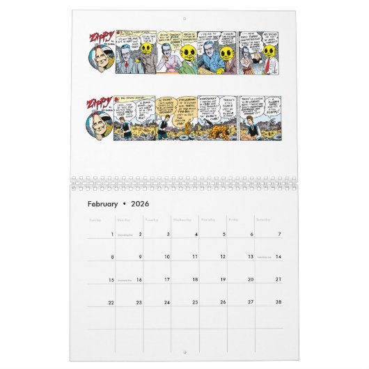 2020 ZIPPY CALENDAR KALENDER (Feb 2026)