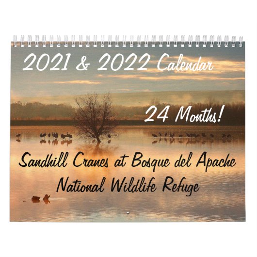 2021/2022 Kraniche Vögel Tiere Wildlife Refuge Kalender (Titelbild)