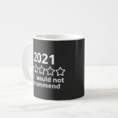 2021 (2)2021 Ein-Sterne-Bewertung Kaffeetasse (Vorderseite Links)