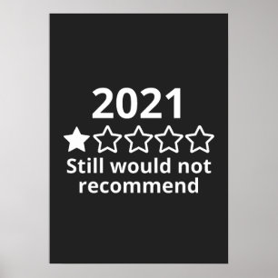 2021 (2)2021 Ein-Sterne-Bewertung Poster