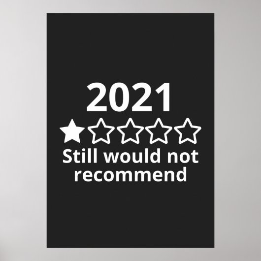 2021 (2)2021 Ein-Sterne-Bewertung Poster (Vorne)