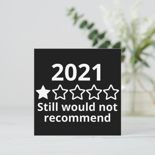 2021 (2)2021 Ein-Sterne-Bewertung Save The Date (Stehend Vorderseite)