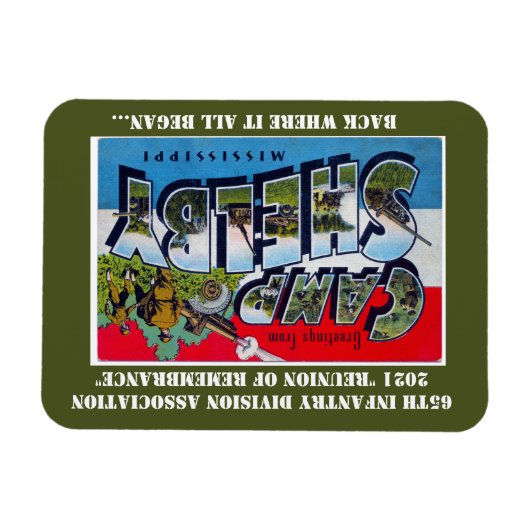 2021, 65. WIEDERSEHEN, 3 Zoll x 4 Zoll, flexibles Magnet (Horizontal)