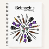 2021 Ansammlung T - Shirt Design Jumbo Sketch Book Notizblock (Vorderseite)