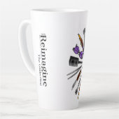 2021 Ansammlung T - Shirt Design Latte Tasse (Linke Ecke)