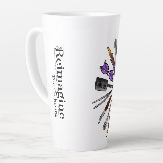 2021 Ansammlung T - Shirt Design Latte Tasse (Linke Ecke)