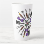 2021 Ansammlung T - Shirt Design Latte Tasse (Vorderseite)