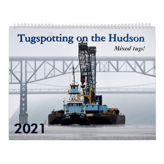 2021 Aufdeckung des Hudson Mixed Tugs Calendar Kalender (Titelbild)
