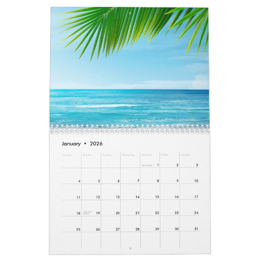 2021 Beach Summer Fun Calendar Kalender (Jan 2026)