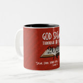 2021 | BenutzerRed | GOD SPEAKS | CHRISTLICH Zweifarbige Tasse (Vorderseite Links)