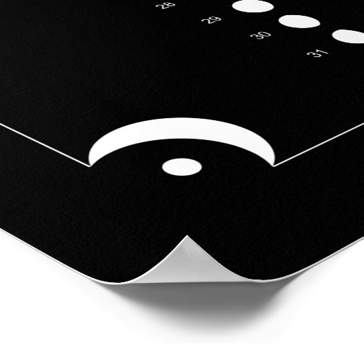 2021 - Black Moon Calendar Poster (Ecke)