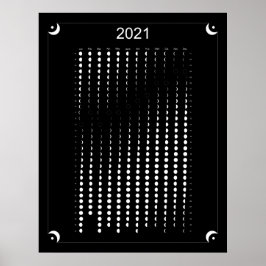 2021 - Black Moon Calendar Poster