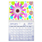 2021 Blume für Blumengestelle Kalender (Jan 2027)