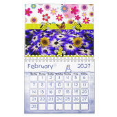2021 Blume für Blumengestelle Kalender (Feb 2027)