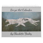 2021 Borzoi Kunstkalender von Charlotte Yealey Kalender (Titelbild)